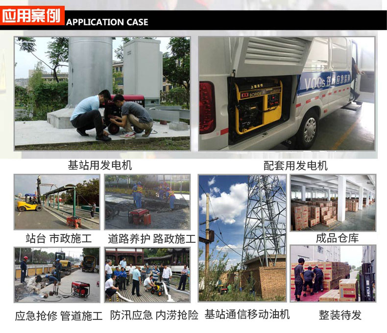 单三相5kW小型汽油发电机组 案例